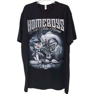 HOME BOYS Dale Vida Homie Tattoo Cartoon Mens Graphic T-Shirt Size XXL 2XL